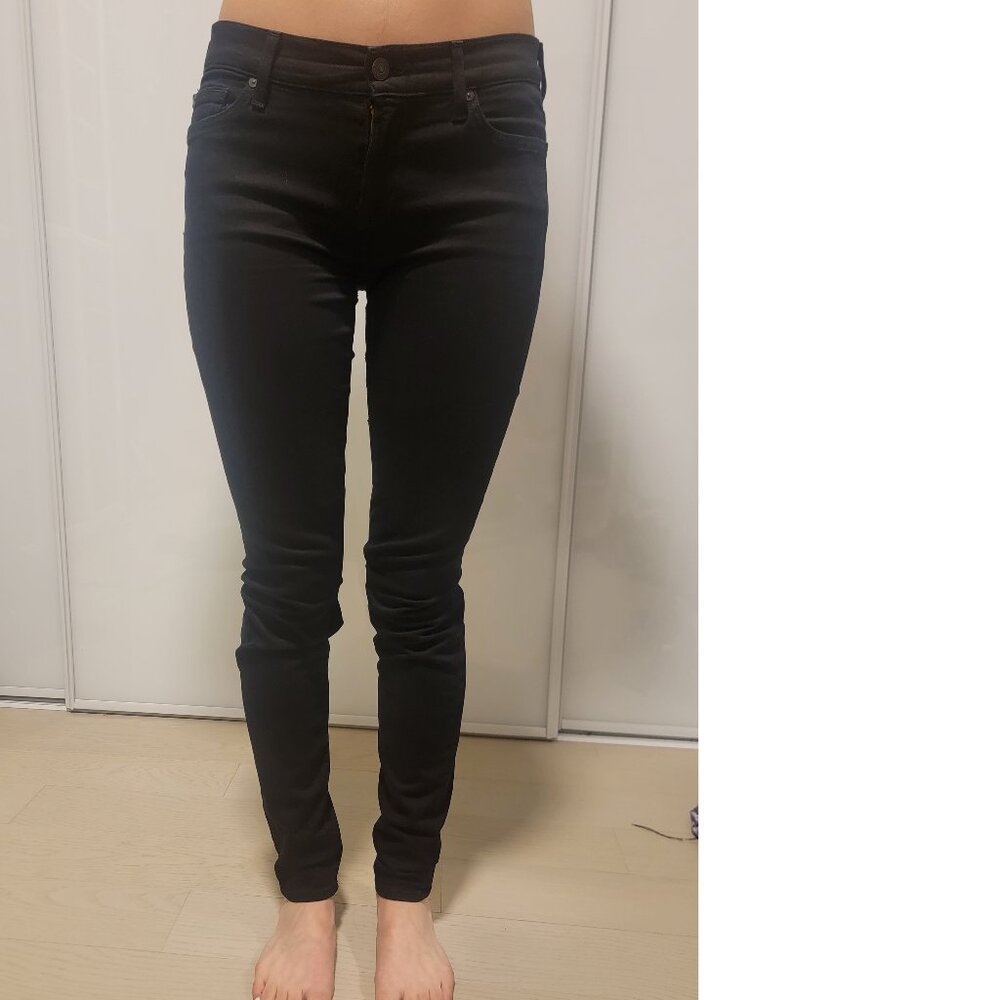 7 For All Mankind Low-Rise Skinny Jean